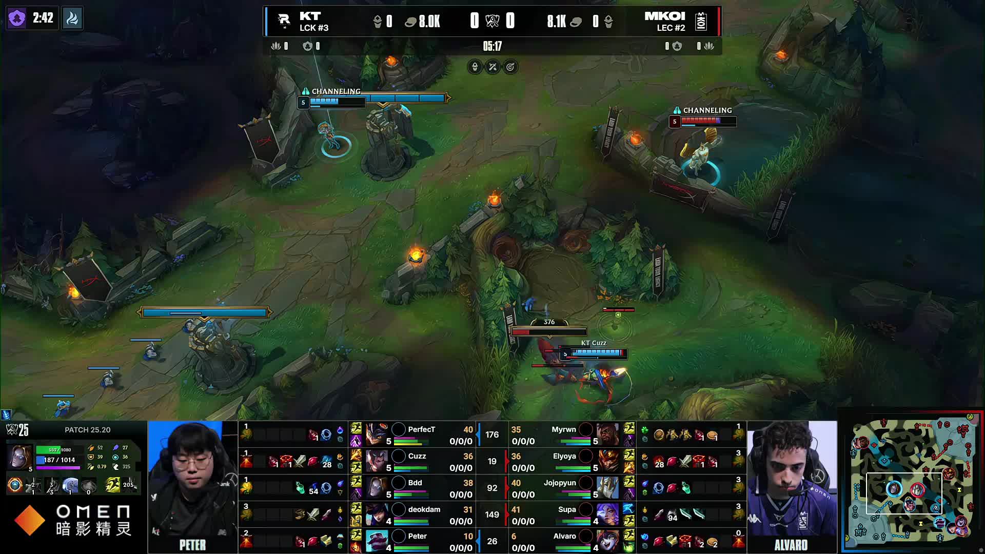 Team WE 和 JD Gaming 在 LPL Split 2 2025 中取得胜利